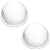 PATIKIL Diametro 38mm Lente Piano Convessa, 2 Pezzi Altezza 15mm Vetro Borosilicato Alto Lente Ottica Convessa Condensatore per Torcia Auto Bicicletta, Trasparente 2.2mm