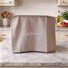 Ricami Fiorentini Baldi Copriaffettatrice in Tessuto Ricamato - Artigianale Made in Italy - Protezione Antipolvere per Affettatrice Professionale. Misura cm 40x44x30. (piccola, beige)