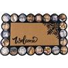 VKZ Zerbino Ingresso 45x75 cm, Tappeto Casa Decorativo Antiscivolo con Scritta Welcome, Tappetino Ingresso Interno Esterno con Fondo in Gomma per Porta