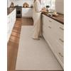 COLOR&GEOMETRY Tappeto Cucina Antiscivolo Lavabile 65x240cm, Beige | 4 mm ultra-sottile Passatoia cucina, Assorbente Facile da Pulire Tappeto runner per Davanti al Lavandino, Corridoio