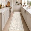 INOVADAY Tappeto Lavabile Boho 80x300 cm Bianco Crema da Corridoio