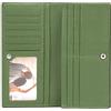 SENDEFN Vera Pelle Portafoglio Donna, Blocco RFID Sottile Carte Credito Portafogli con Finestra ID
