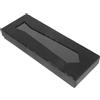 Holibanna Scatola Porta Cravatte Da Viaggio in Cartone Con Texture Serpente Nera Custodia Elegante Per Cravatte Seta Uomo Fazzoletti E Accessori Organizer Compatto 8.86X3.35X1.26In