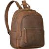 STILORD Lisa Zaino Donna Pelle Dimensione Media Zaino In Pelle Vera Per Donna Borsa Zaino Antifurto Daypack Città Con Scomparto Imbottito Per Tablet 13 Pollici Colore:tan marrone - scuro