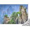 ISVMBMYGRWOw Puzzle Montagna Cinese 1000 Pezzi Gioco di Puzzle per Adulti Vista Montagna Nebbiosa Natura Scenica 70x50cm/1000pcs