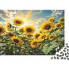 KQJZXNHPGR Campo di Girasoli Puzzle 1000 Pezzi Puzzle per Adulti Carta adatta Tramonto Set Puzzle 1000 Pezzi Relax Decorazione Casa 52x38cm/1000pcs