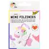 Folia 52910 - Mini Filzinies Ciondolo Unicorno, Set da Cucito in Feltro, 15 Pezzi per Realizzare Un Ciondolo Cucito Fai da Te, per Bambini a Partire dagli 8 Anni in su, Multicolore