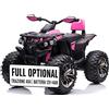 Mondial Toys Quad Elettrico 4x4 per Bambini 12V con 4 Potenti Motori Batteria Potenziata 12V - 14Ah Jungle ATV Ruote Grandi 36 cm Ammortizzatori Reali Luci LED Carico 30 kg Rosa