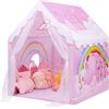 decalsweet Tenda da Gioco per Bambini, Casetta dei Giochi per Interni ed Esterni, Grande Castello da Principessa per Ragazze con Finestra e Borsa, Tenda per Bambini Regalo di Compleanno 120×100×130 cm, Unicorno