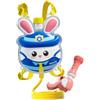 Harilla Zaino con spruzzino d'Acqua per Giocare all'aperto, con Spallacci Regolabili, per Bambini e Bambine. Serbatoio con Tubo Flessibile per Giochi, Polizia dei Conigli