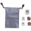Aurgiarme Set di dadi di perle per appassionati di backgammon, in acrilico, eleganti dadi professionali per backgammon, set di perle acriliche