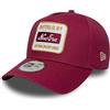 New Era Washed Patch E-Frame cap Rosso Vino