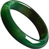 Ailan Lusso accessibile - Bracciale rigido in giada fatto a mano per donna Bracciale in pietra Bracciale da donna Bracciale in giada Braccialetti, Come mostrato,1, diametro 56mm
