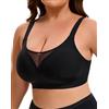 INNERSY Reggiseno senza cuciture, senza ferretto, taglie grandi, minimizzatore, da donna, con coppe complete, imbottite, bralette