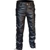 Beokeuioe Pantaloni da uomo larghi, colore nero, vintage, casual, da uomo, in similpelle, pantaloni steampunk, pantaloni in pelle PU, slim fit, lunghi, elasticizzati, a matita, per discoteca