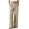 Bgvowivh Pantaloni Ragno Donna Estivi Pantaloni Estivi Casual da Donna a Gamba Dritta e Larga, Modello Ampio a Vita Alta, Ideali per Il Libero o Le Vacanze, con Tasche. Tuta