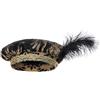 KBOPLEMQ Cappello rinascimentale da uomo medievale cappello barocco gala cappello rinascimentale costume copricapo tudor accessorio per teatro matrimonio maschera festival eventi accessori