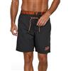 DENIMFY Costume da bagno da uomo, lungo, a vita doppia, DFNeo, pantaloni corti, pantaloncini da nuoto, stampa nero, blu, arancione, S, M, L, XL, XXL, 3XL, 4XL, 5XL
