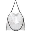 Timcryxient Borsa funzionale e bella per tutti i giorni Essentials Classic e senza tempo catena spalla Ba Crossbody Borse Borsa a tracolla argento bianco, Argento e bianco, as description
