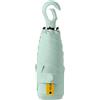Travebo Mini ombrello pieghevole da viaggio con moschettone ad anello per donne e bambini, leggero, compatto, portatile, piccolo, tascabile, protezione UV, stecche in fibra di vetro, rivestimento in