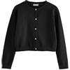 NEXT Ragazza Cardigan con Bottoni Nero 7 Anni