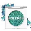 Fixleren - Palette di ombretti con glitter, effetto illuminante, camaleonte, cangiante, metallico, olografico, multicromatico, a lunga durata, trucco per palcoscenico e feste, verde-8
