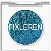Fixleren - Palette di ombretti glitter camaleonti, con ombretti per evidenziare, metallici, a cambiamento di colore, a lunga tenuta, olografici, multicromatici, per trucco da palcoscenico/festa. (blu