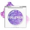 Fixleren - Palette di ombretti con glitter, effetto illuminante, camaleonte, cangiante, metallico, olografico, multicromatico, a lunga durata, trucco per palcoscenico e feste, lilla-6