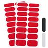 Lunaanda Unghie Gel Adesive, 32 Pcs Adesivi Con Smalto In Gel Per Unghie, Pellicola Per Unghie Autoadesiva,Strisce Smalto Gel Adesive Per Unghie,Per Nail Art Decorazioni Unghie