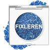 Fixleren - Palette di ombretti con glitter, effetto illuminante, camaleonte, cangiante, metallico, olografico, multicromatico, a lunga durata, trucco per palcoscenico e feste, blu scuro-11