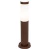 Qazqa rox - Palo da giardino Industriale - 1 luce - Ø 11.9 cm - Ruggine - Industriale - Illuminazione esterna