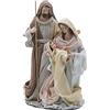 Magie di Natale Natività monoblocco Lord statue per presepe con vestiti in tessuto (28 cm, Classic)