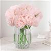 Generic 8 peonie artificiali (senza vaso), peonie in seta a stelo singolo, fiori finti per matrimoni, casa, ufficio, feste, decorazione per finestre, centrotavola, composizioni floreali fai da te (rosa
