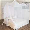 Flystopper - Zanzariera per letto matrimoniale XXL - 240 x 220 x 230, XXL per letto, fori fini, tenda a rete rettangolare da viaggio, protezione dagli insetti, 2 voci, facile da installare, borsa per