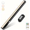 bravzurg Luce LED Sottopensile 4000mAh con Sensore di Movimentoe e Magnetica,Armadio | Lampada da Scrivania Senza Fili,Luci Tavolo Ricaricabile con Telecomando per Specchio Bagno,Mensola Monitor,Muro,Cucina