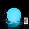 Generico Lampada a sfera dell'umore a LED, luce impermeabile della vasca da bagno che cambia colore 16 colori luce galleggiante della piscina per la piscina della festa della camera da letto (1 confezione)