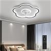 KRIPINC Ventilatore da Soffitto con Luce e Telecomando a Forma di Fiore