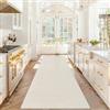 Stqyeiw Tappeto Cucina 80 x 230 cm Antiscivolo Lavabile Tappeto Ingresso Corridoio Passatoia Corridoio Tappeti Stretti per Cucina Camera da Letto Beige
