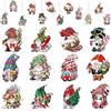 XFSRG 36 Pezzi Ciondoli Natalizi Decorazione di Natale Specie Gnomo in Legno Appendere Ornamento per Albero di Natale Perfetto La Casa Regali Feste (Set A)