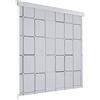 Homgoday Tenda a rullo per doccia, vasca da bagno, tenda a rullo per doccia e vasca da bagno, tenda ad asciugatura rapida, 120 x 240 cm, motivo quadrato