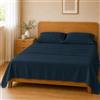 Homebliss Completo Letto 150x190+25 / 200x240 + 45x75 2PCS, Verde Petrolio Scuro | 65 GSM, sacca +25, tinte unite