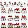 XFSRG 36 Pezzi Ciondoli Natalizi Decorazione di Natale Specie Gnomo in Legno Appendere Ornamento per Albero di Natale Perfetto La Casa Regali Feste (Set B)