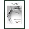FRAMO Cornice foto 10 x 21 cm in legno massello | Verde scuro lucido | Colore/dimensione selezionabile | cornici per manifesti | Puzzle | Poster | N°122