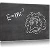 Pixxprint Albert Einstein M = C su tela, XXL enormi immagini con la barella, stampe d' arte su murale con telaio, più economico di pittura o pittura ad olio, nessun manifesto o poster, Stampa su tela, 60 x 40 cm