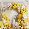 AULE Kit Arco Palloncini Gialli: 155 Pezzi Set Ghirlanda Palloncino | Palloncino Giallo Macaron Bianco in Lattice per Elio con Nastri per Feste di Compleanno Matrimonio Decorazioni