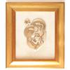 Generico REGALO MATRIMONIO E ANNIVERSARIO DI MATRIMONIO QUADRO SACRA FAMIGLIA ARGENTO 21x15cm FEDI ARGENTO 4x4cm CORNICE LEGNO DORATA CON FOGLIA ORO 45x39x3cm -> TUO IN 24/48 h