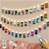 slochi Luci Per Foto,5M 50LED USB Luci Camera con telecomando Mollette 30 Clip Lucine Filo Appendi Luci Led Foto,Luci Decorative Per Matrimonio,Natale