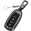 Rondrive Custodia protettiva per chiave auto compatibile con Tiggo 7/8/9 Super Hybrid Arrizo 5 Plus Omoda 5 C5 9 EV cover portachiavi metallo silicone fluorescente custodia per chiavi auto nero