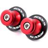 ZESIDIMO Per GSX-S750 GSX-S1000 Accessori M8 Forcellone Cavalletto (Rosso) | 2 Pezzi Nottolini GSX S1000 S750 gsxs 750 1000 F-ABS GSX-S 125 150 Alza Moto Supporti