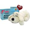 Snuggle Puppie Snuggle Puppy Giocattolo per cuccioli con battito cardiaco per cani, sollievo dall'ansia e aiuto calmante per cani, comodo giocattolo per cani, allenamento comportamentale e aiuto per dormire, dorato